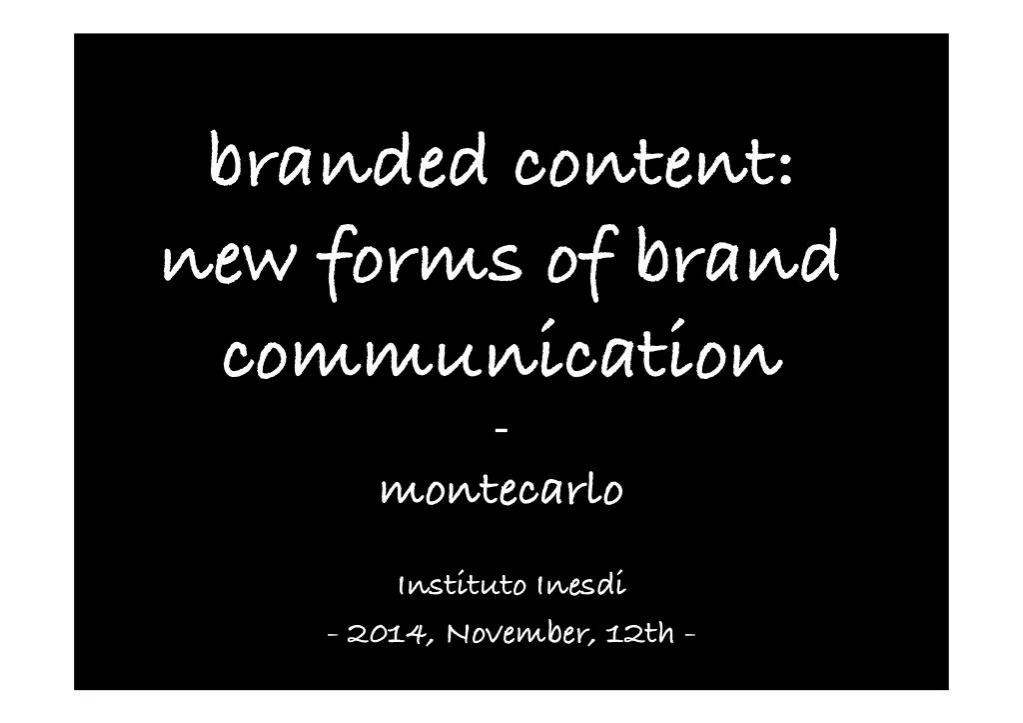 brand content new forms of brand communication n.