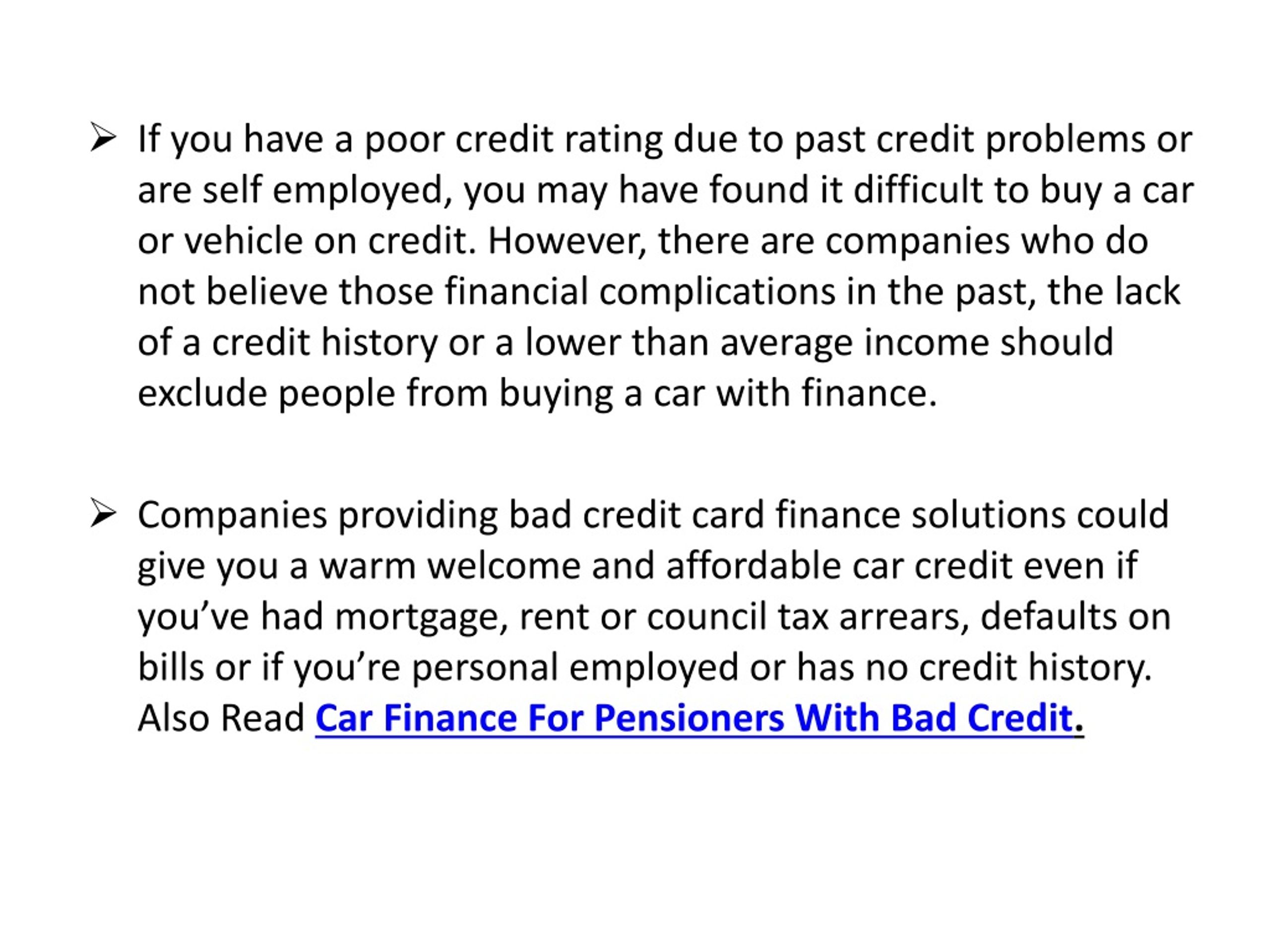 Can i get finance sales with no credit history