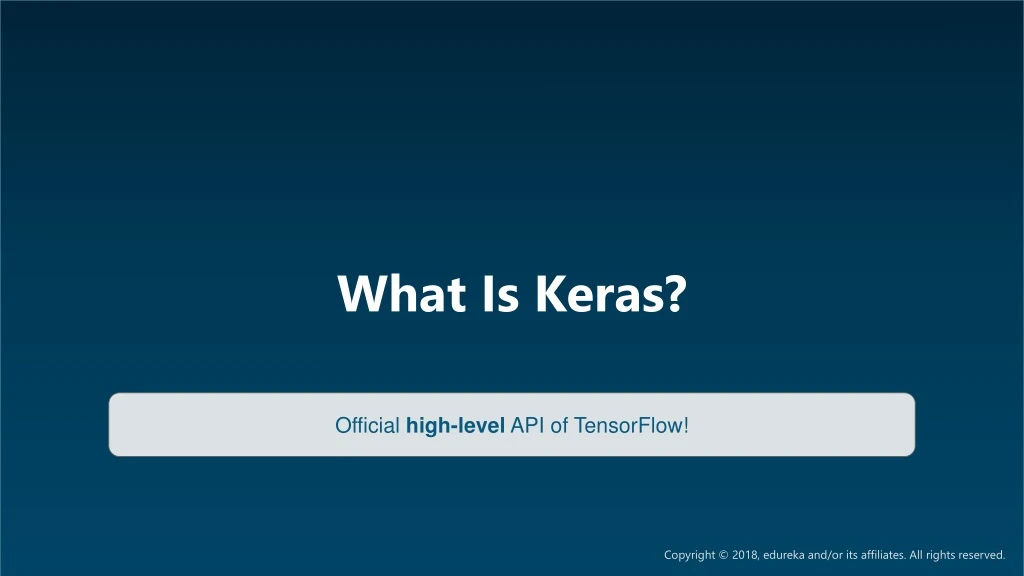 keras tutorial ppt
