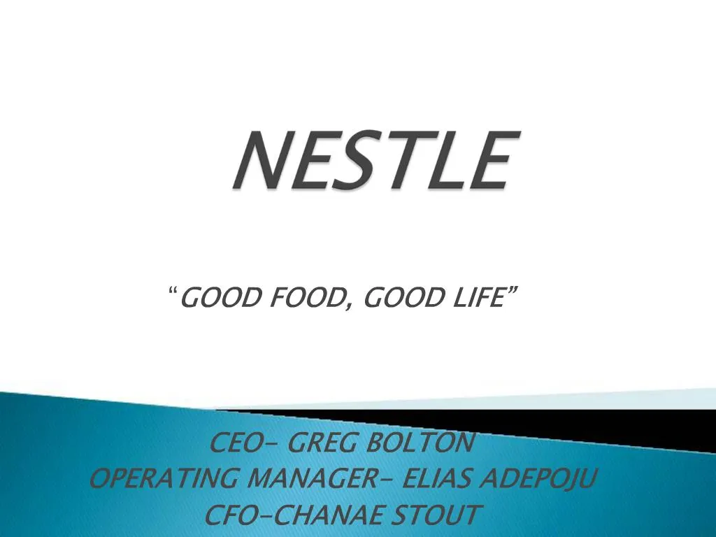 nestle ppt presentation free download