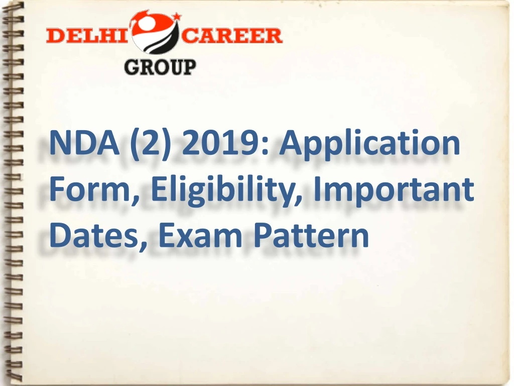 nda 2 2019 application form eligibility important n.