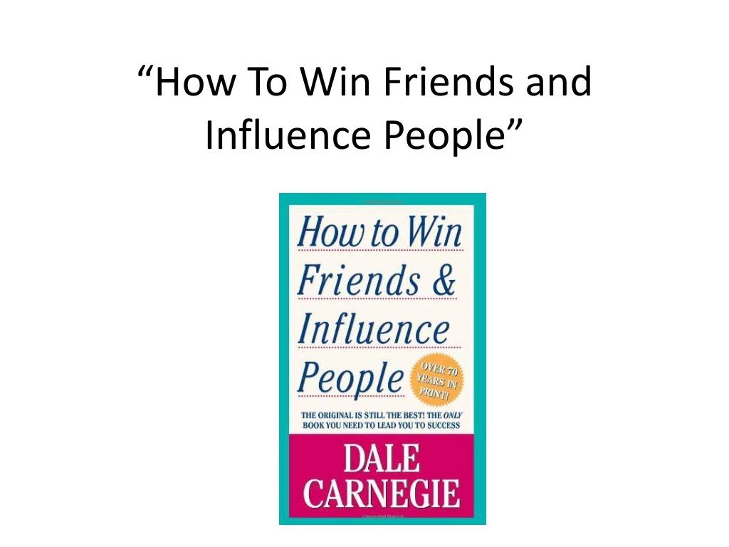How to Win Friends and Influence People for apple download free