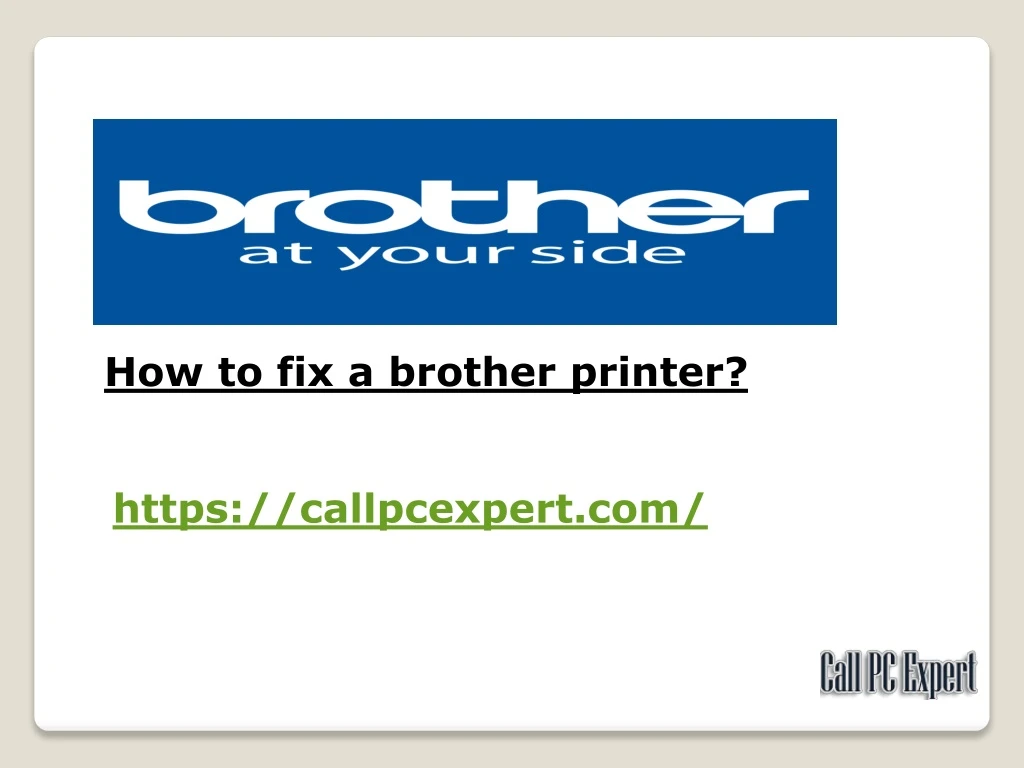 how to fix a brother printer n.