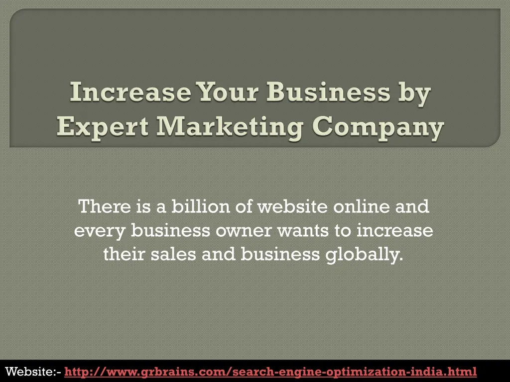 increase your business by expert marketing company n.