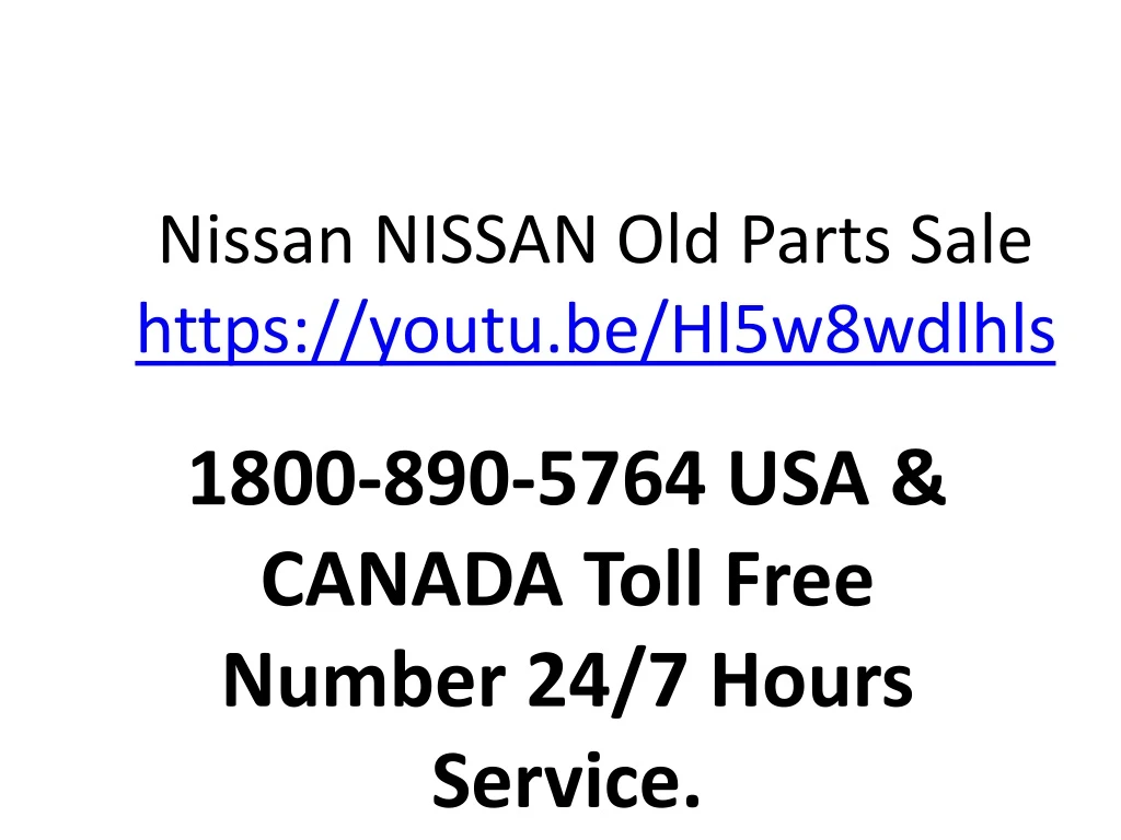 nissan nissan old parts sale https youtu n.