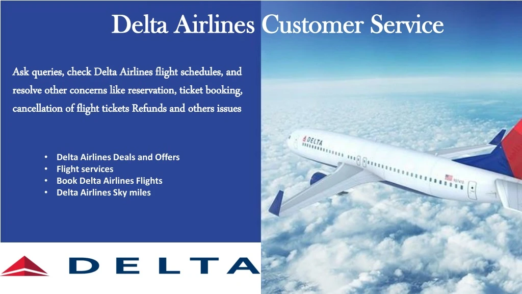 PPT Ask your flight related queries through Delta Airlines Customer