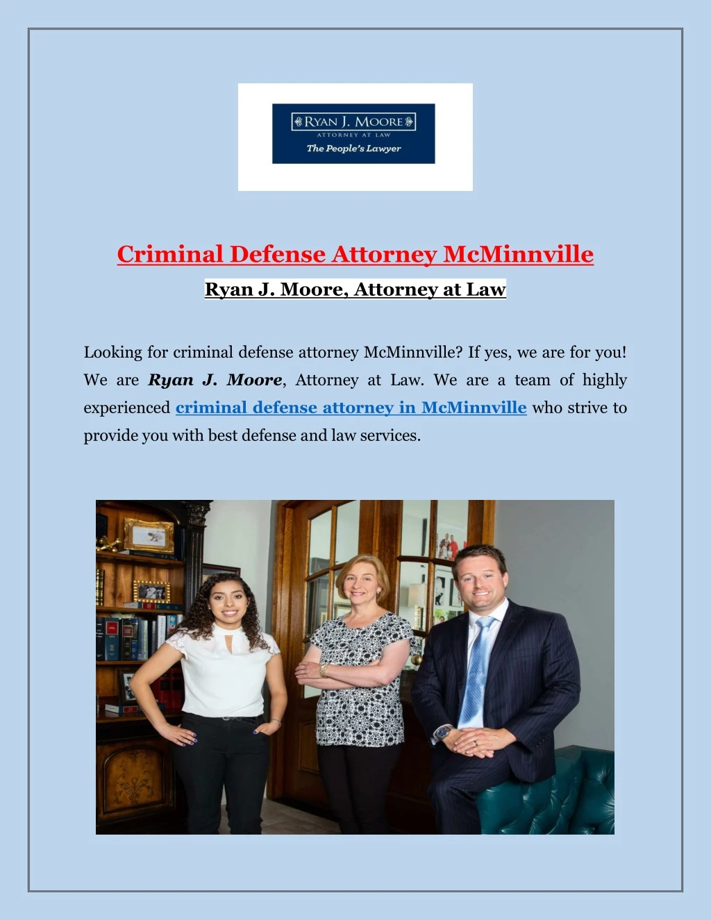 criminal defense attorney mcminnville n.