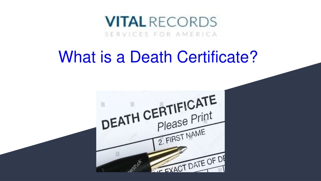 what is a death certificate n.