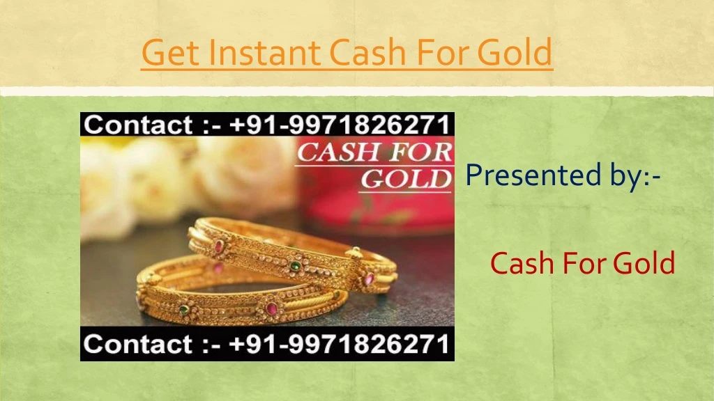 get instant cash for gold n.