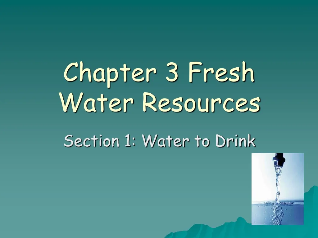 chapter 3 fresh water resources n.