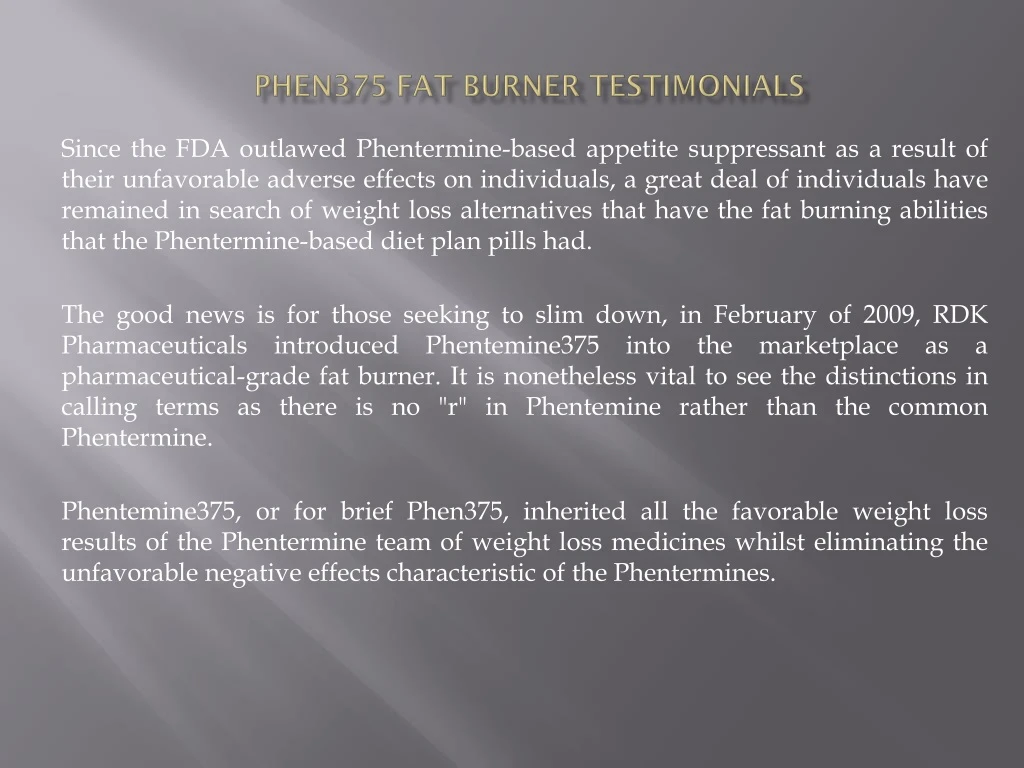 phen375 fat burner testimonials n.