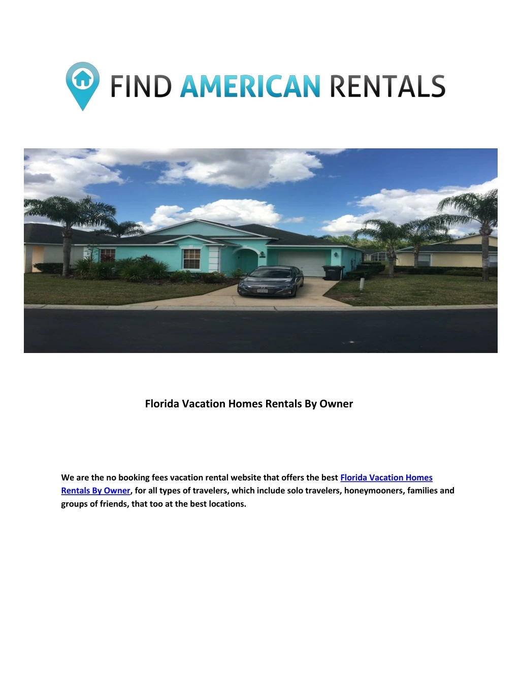 florida vacation homes rentals by owner n.