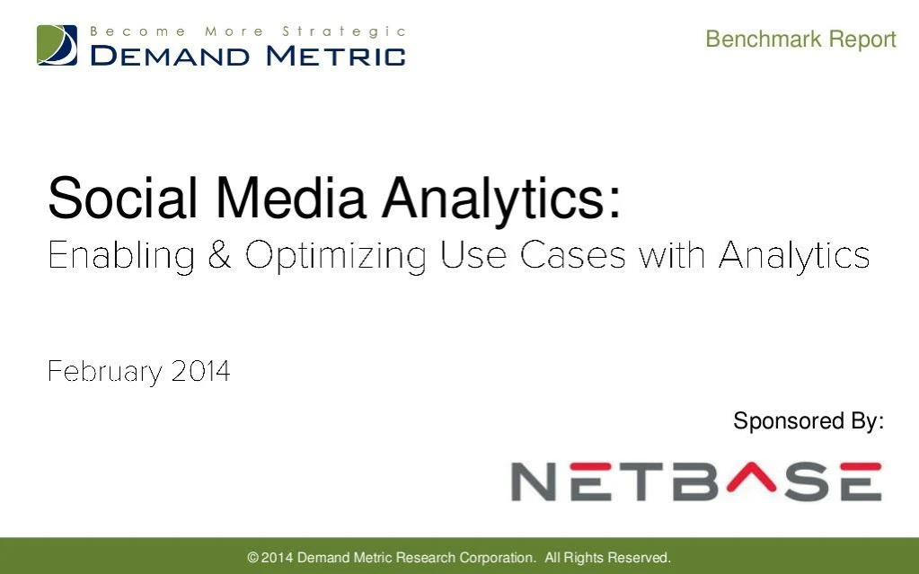 PPT - Social Media Analytics Benchmark Report PowerPoint Presentation ...