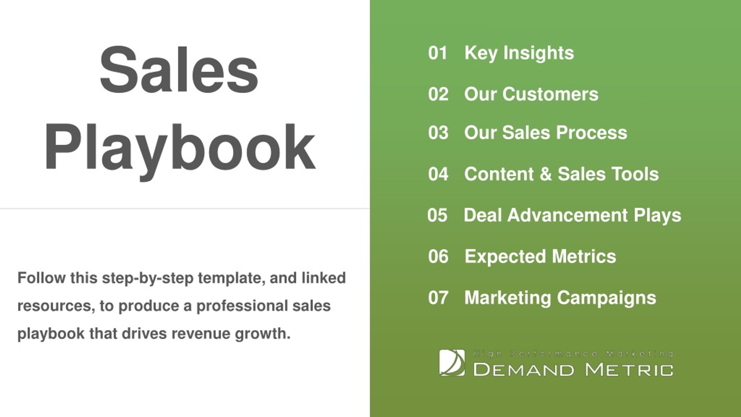 PPT Sales Playbook Template PowerPoint Presentation, free download
