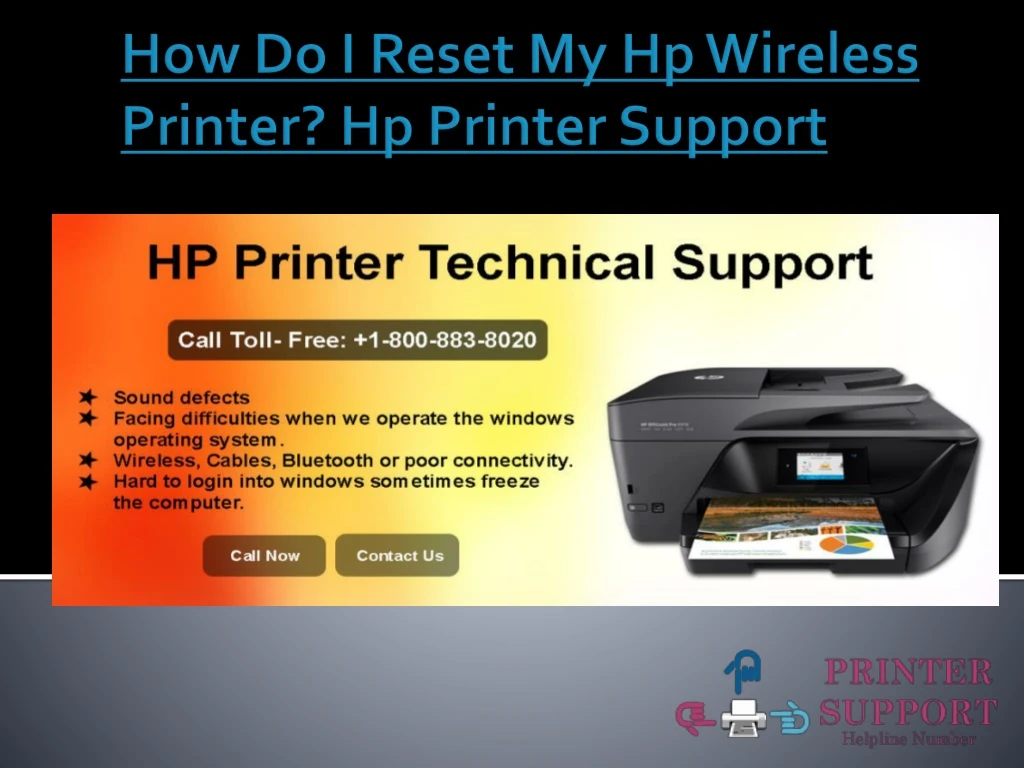 how do i reset my hp wireless printer hp printer support n.