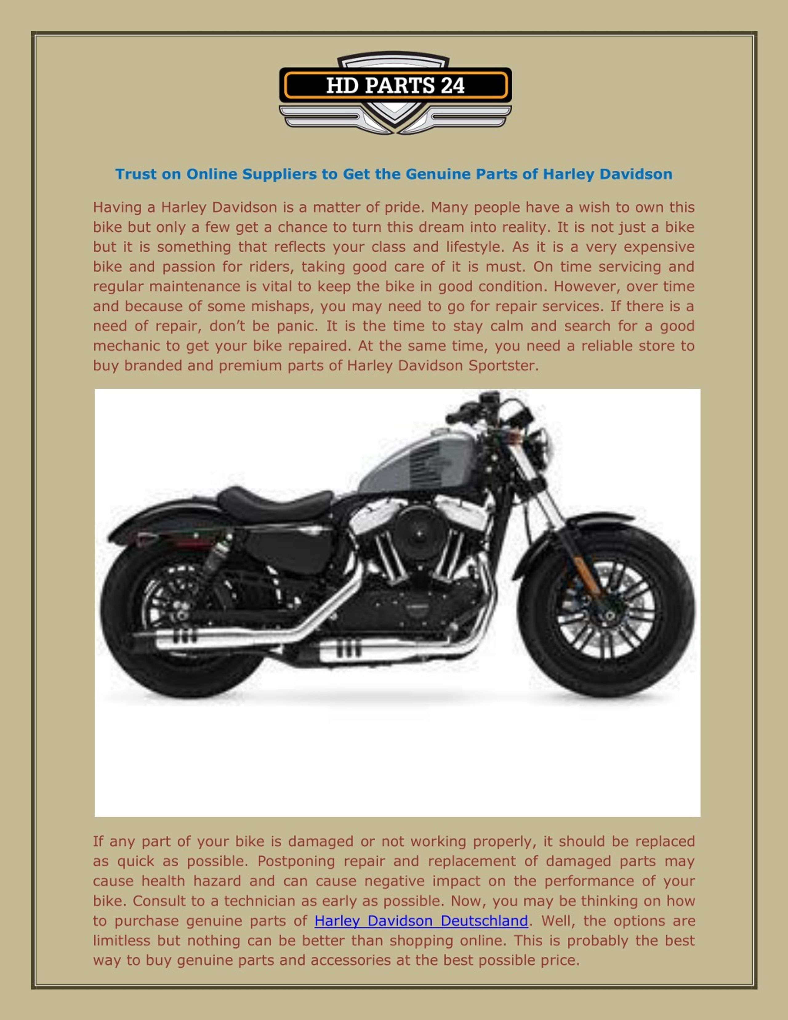 Harley davidson deals suppliers