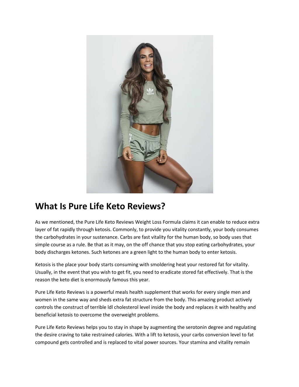 what is pure life keto reviews n.