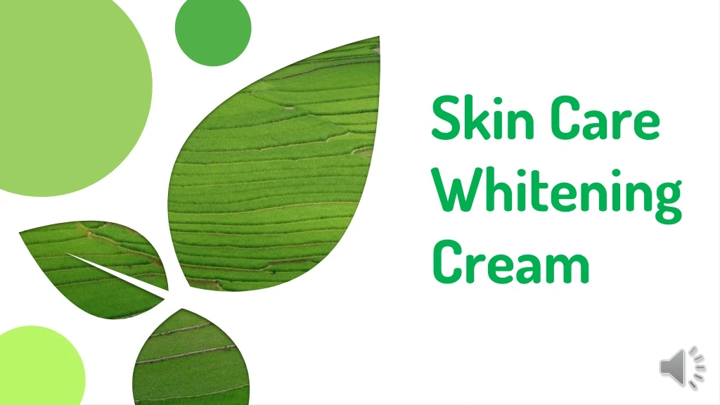 skin care whitening cream n.