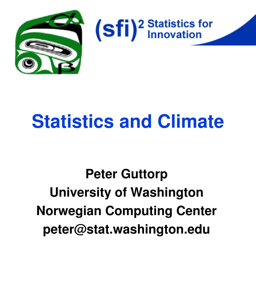 statistics and climate n.