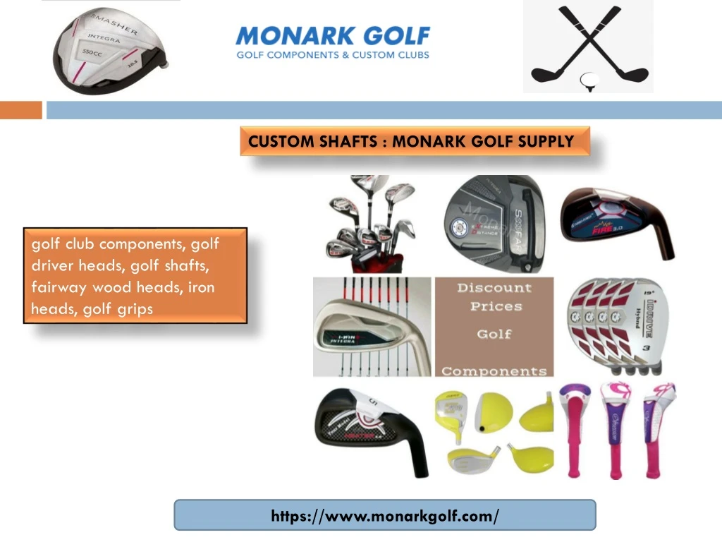 custom shafts monark golf supply n.