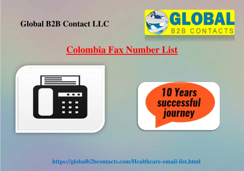 colombia fax number list n.