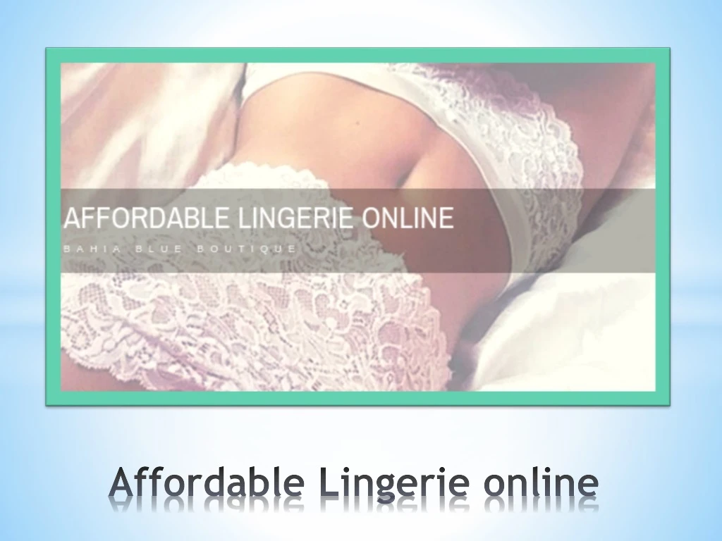 affordable lingerie online n.