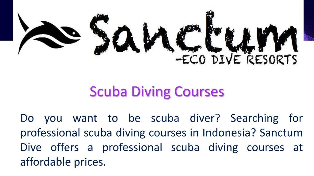scuba diving courses n.