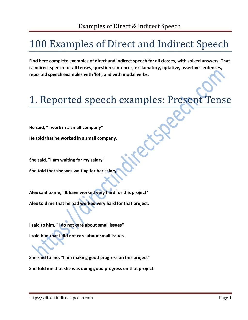 start presentation speech sample