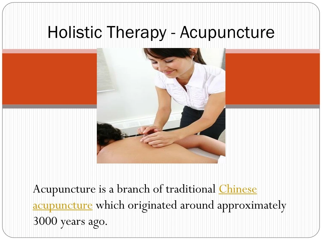 holistic therapy acupuncture n.