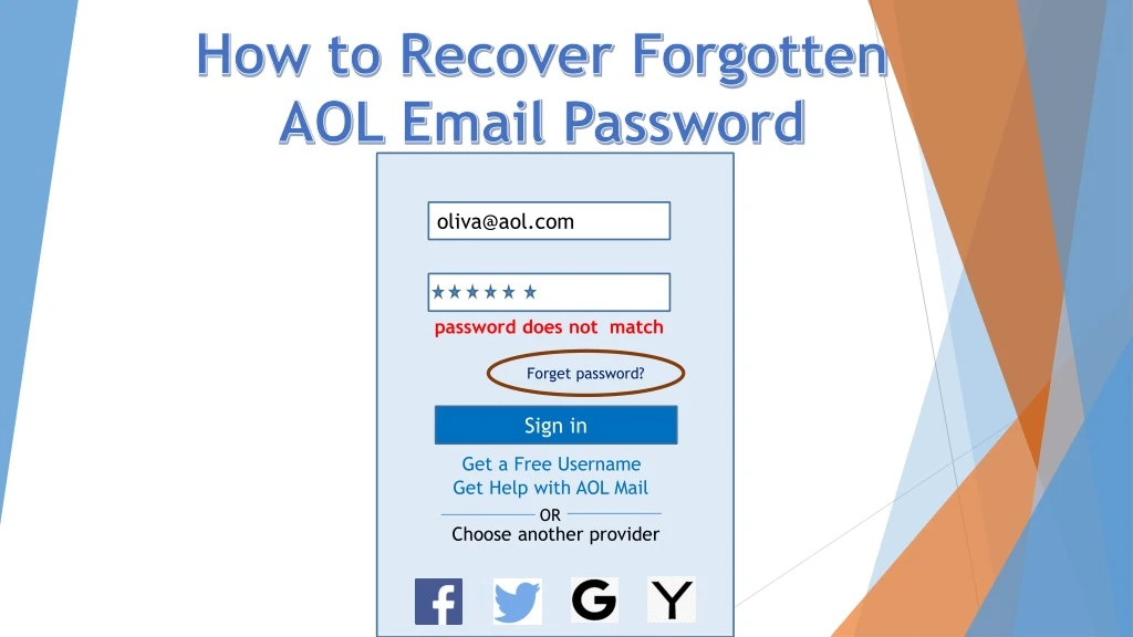 how to recover forgotten aol email password n.