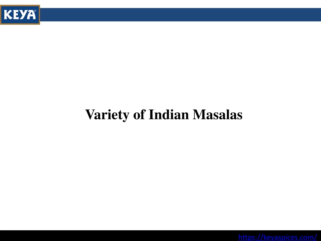 variety of indian masalas n.