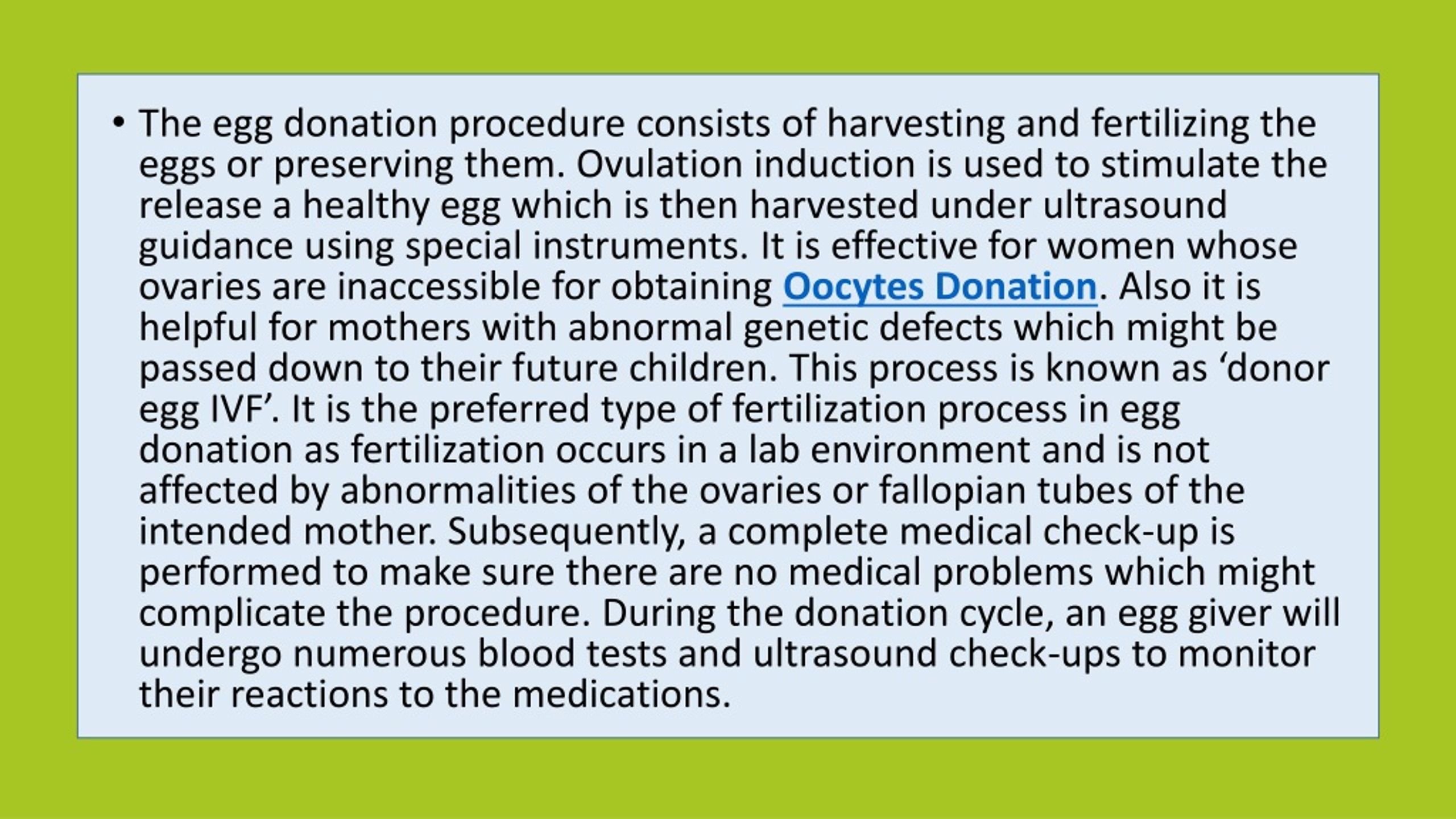 PPT - Oocyte Donation PowerPoint Presentation, Free Download - ID:8319490