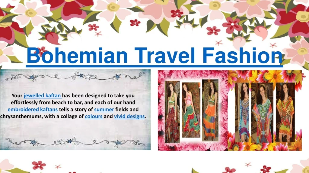 bohemian travel fashion n.