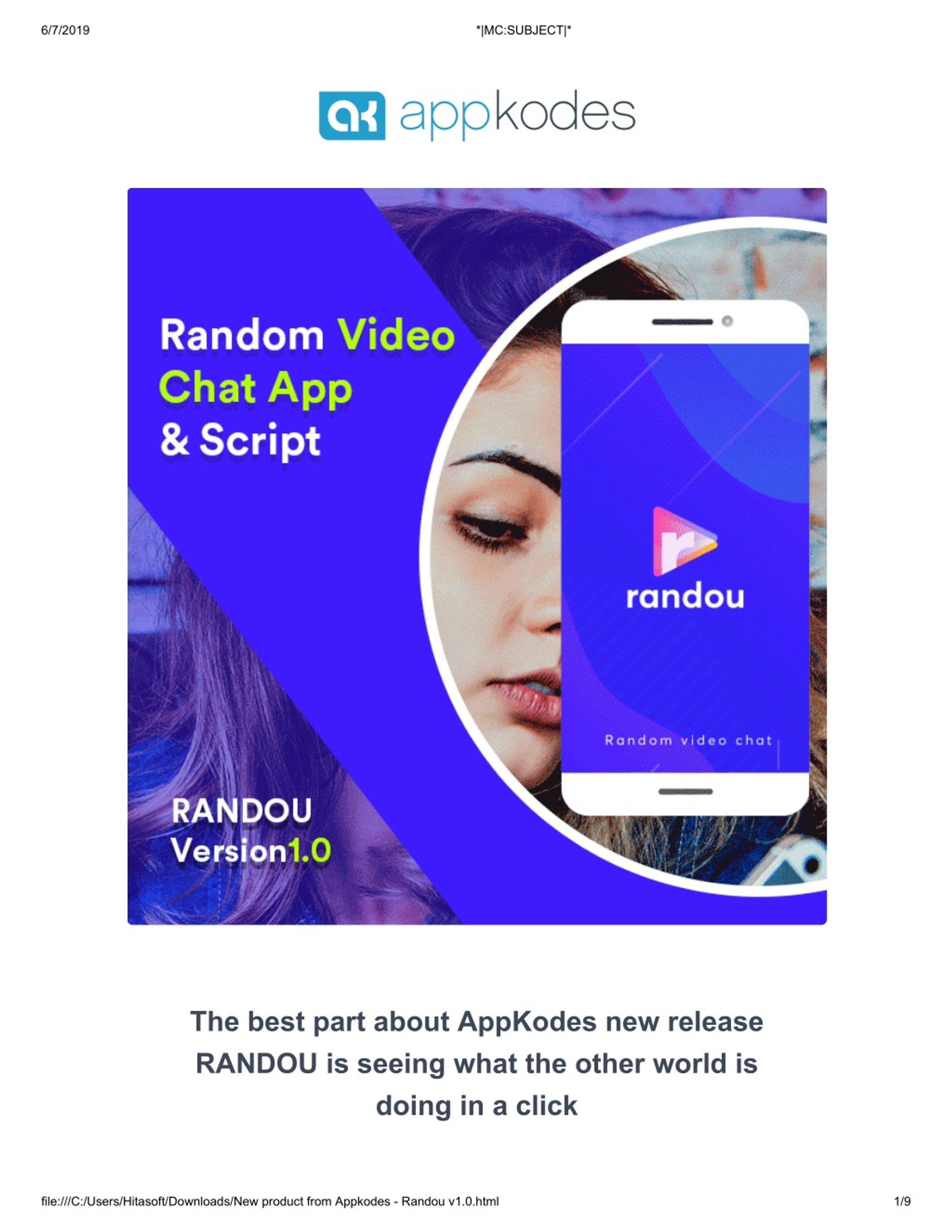 PPT - Random Video Chat App Script Like Azar - Appkodes Randou PowerPoint  Presentation - ID:8326830