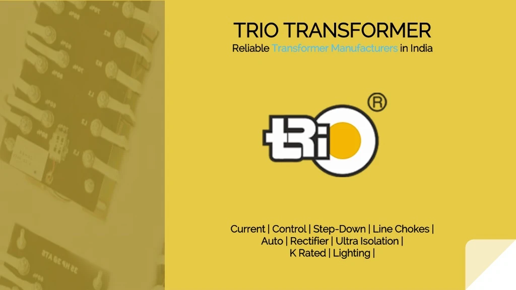 trio transformer reliable transformer n.