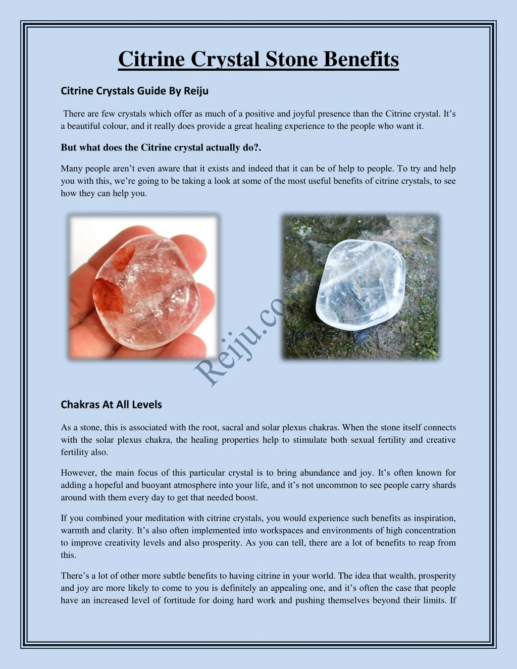 citrine crystal stone benefits n.