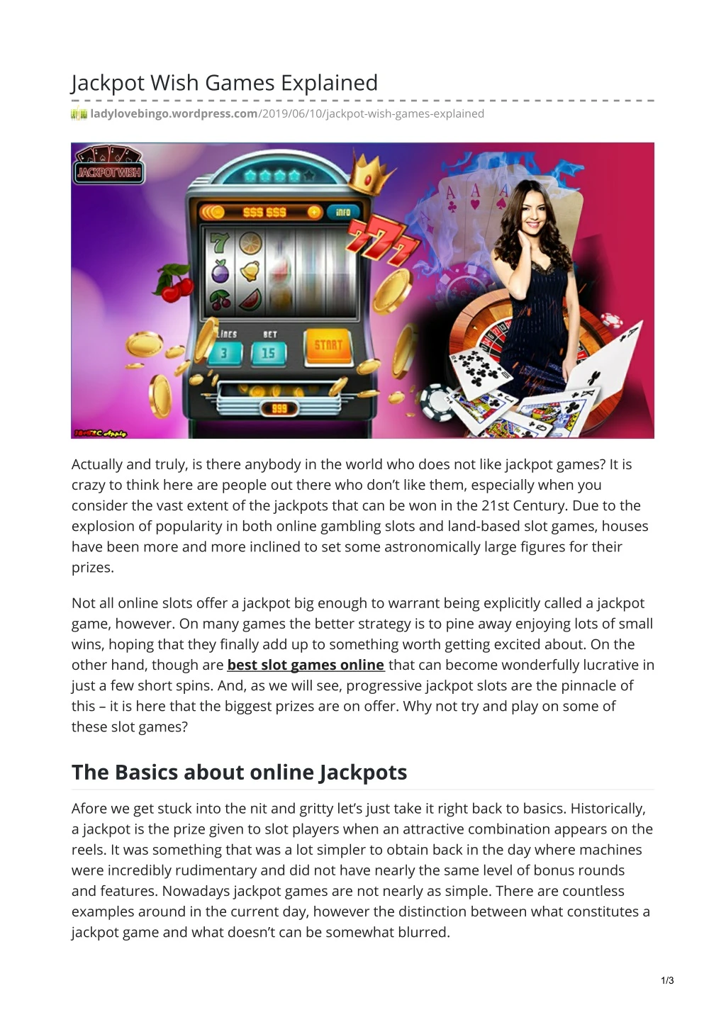 jackpot wish games explained n.