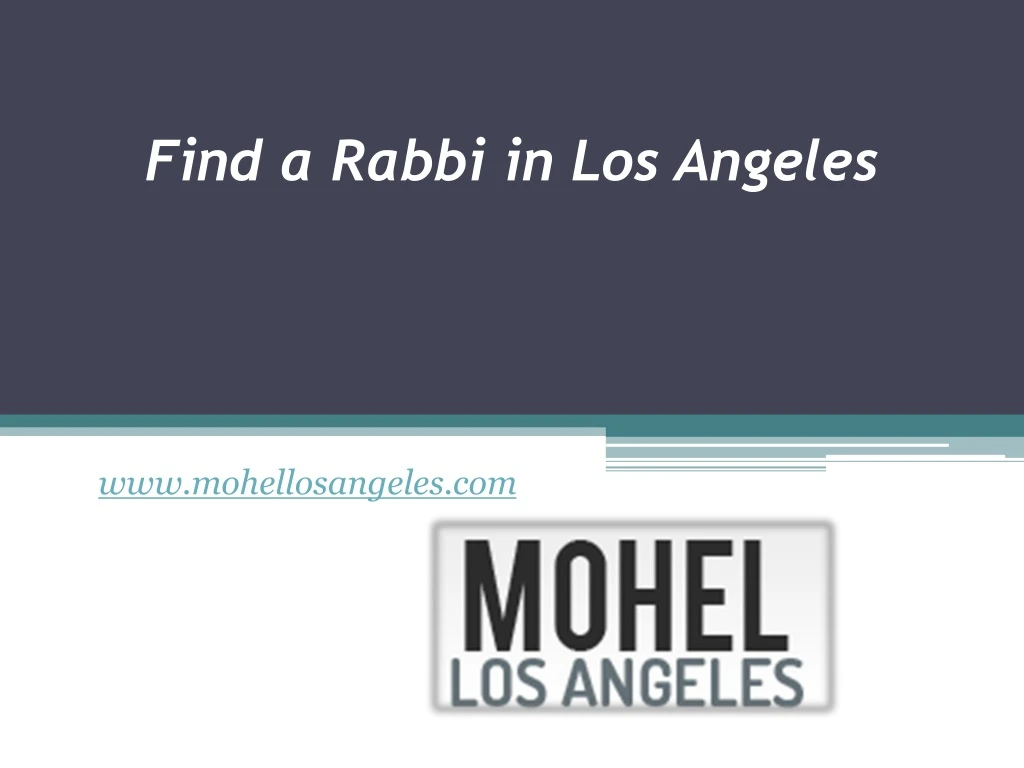 find a rabbi in los angeles n.