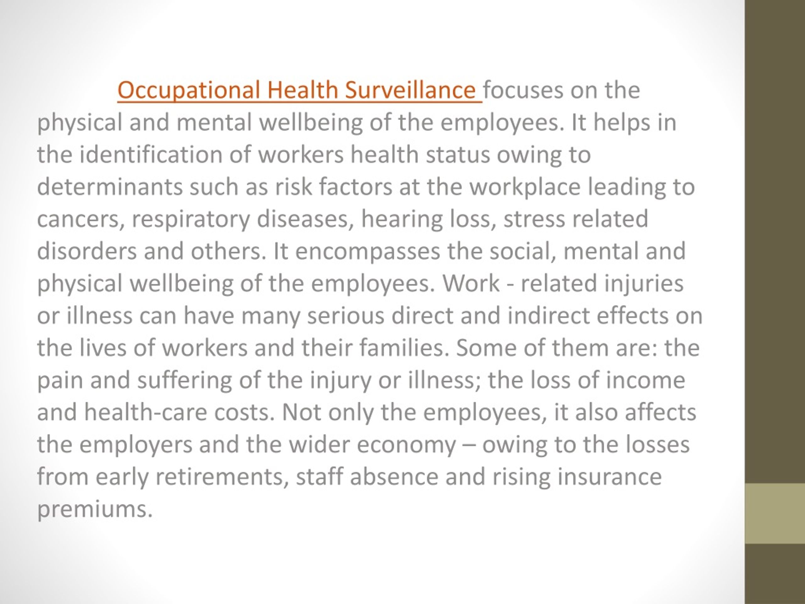 PPT - Occupational Health Surveillance PowerPoint Presentation, free ...