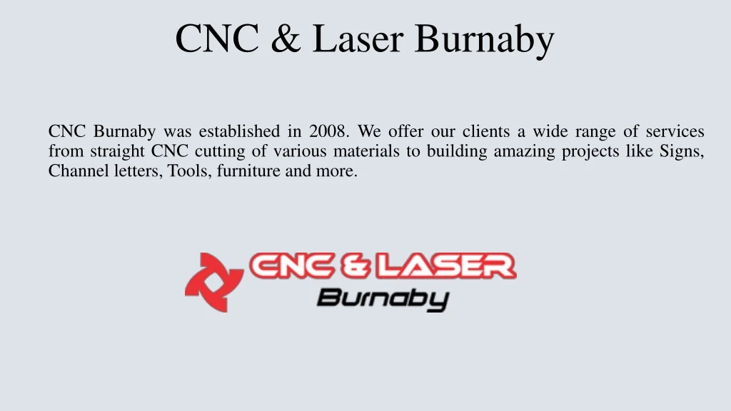 cnc laser burnaby n.
