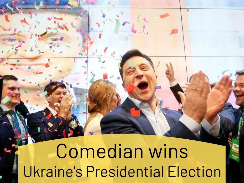 comedian wins ukraine s presidential election n.