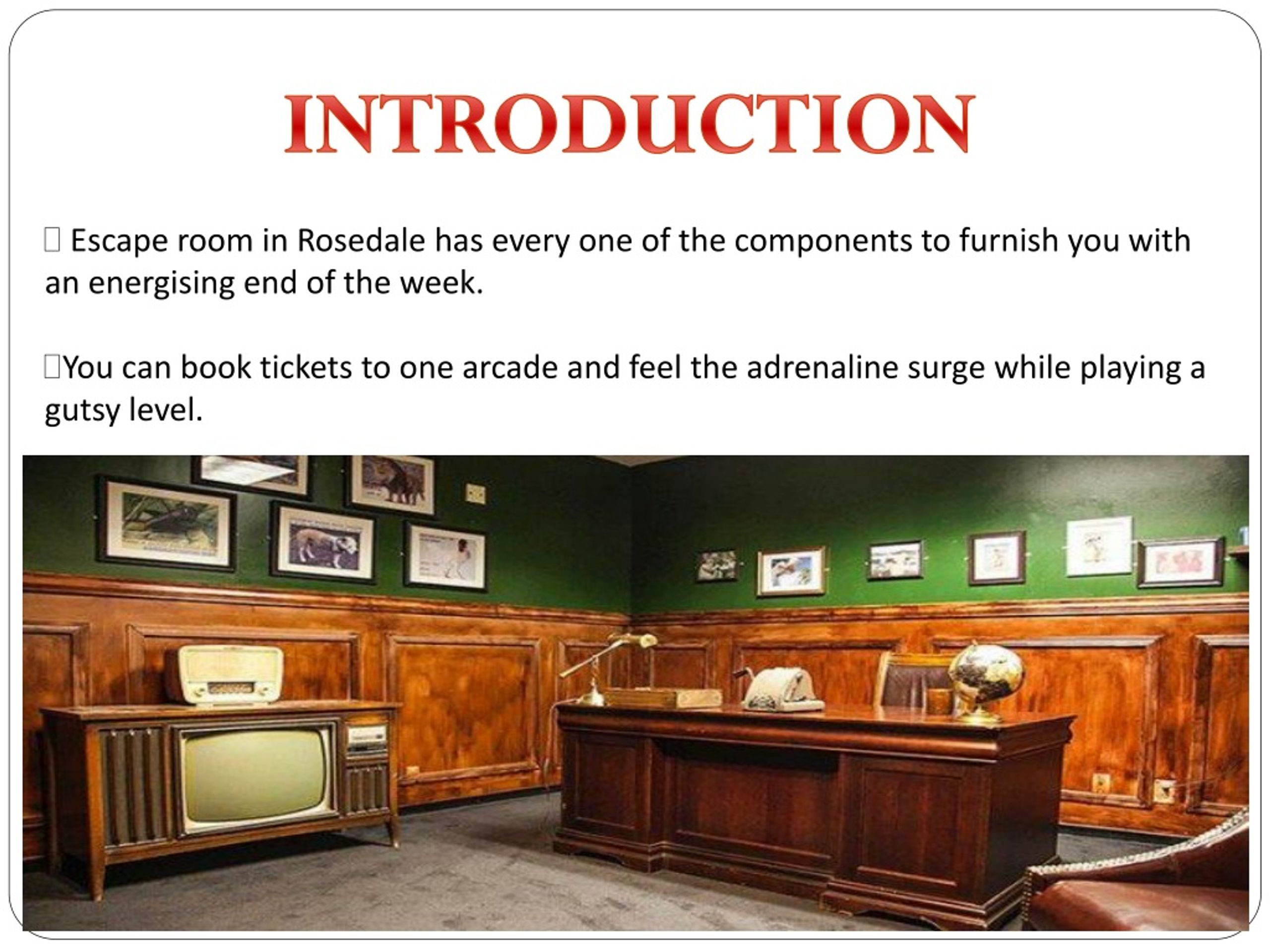 Introduction Room PPT - TIPS TO PLAY ESCAPE ROOM GAMES WITH YOUR FRIENDS PowerPoint ...