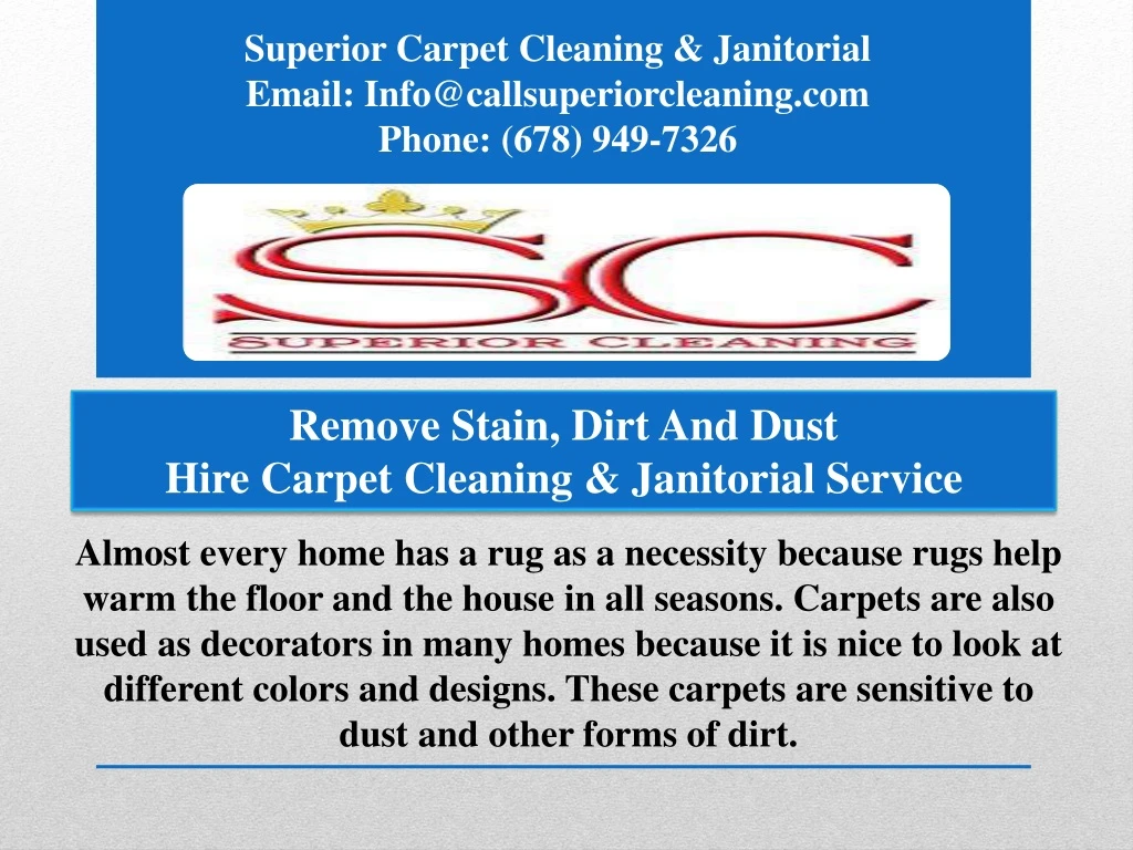 PPT - Remove Stain, Dirt And Dust: Hire
