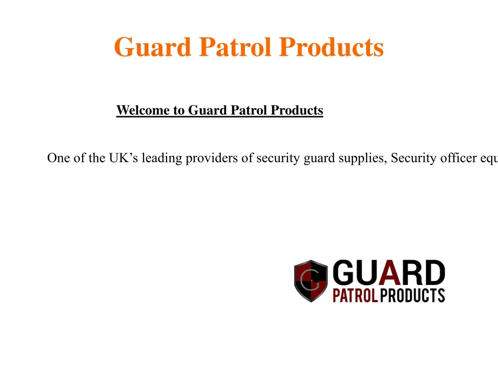 guard patrol products n.
