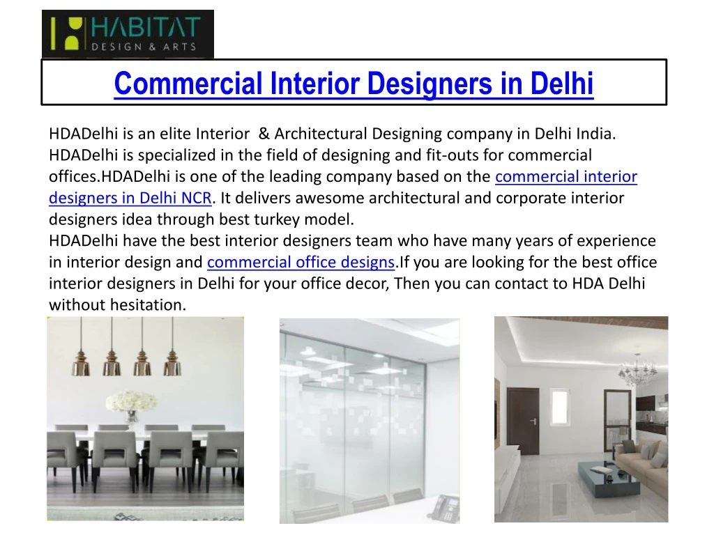 commercial i nterior designers in delhi n.