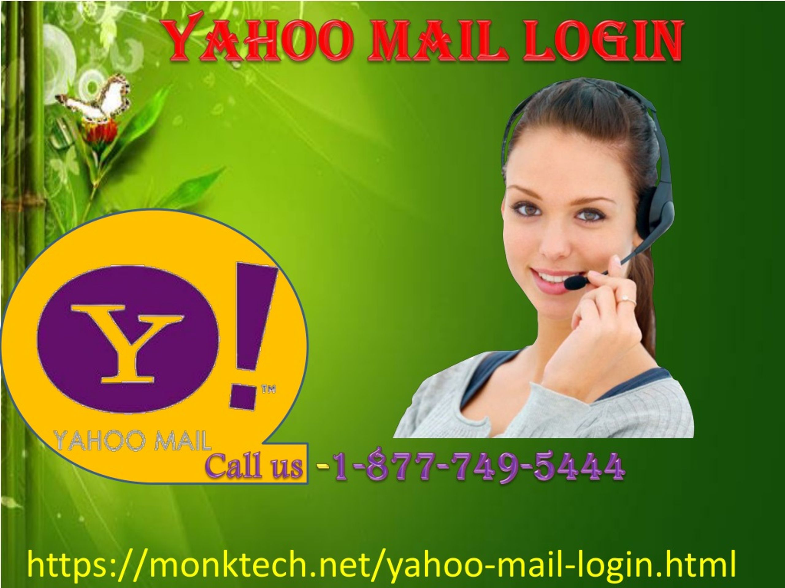 PPT - Recover your yahoo mail login password, call 1-877-749-5444 ...