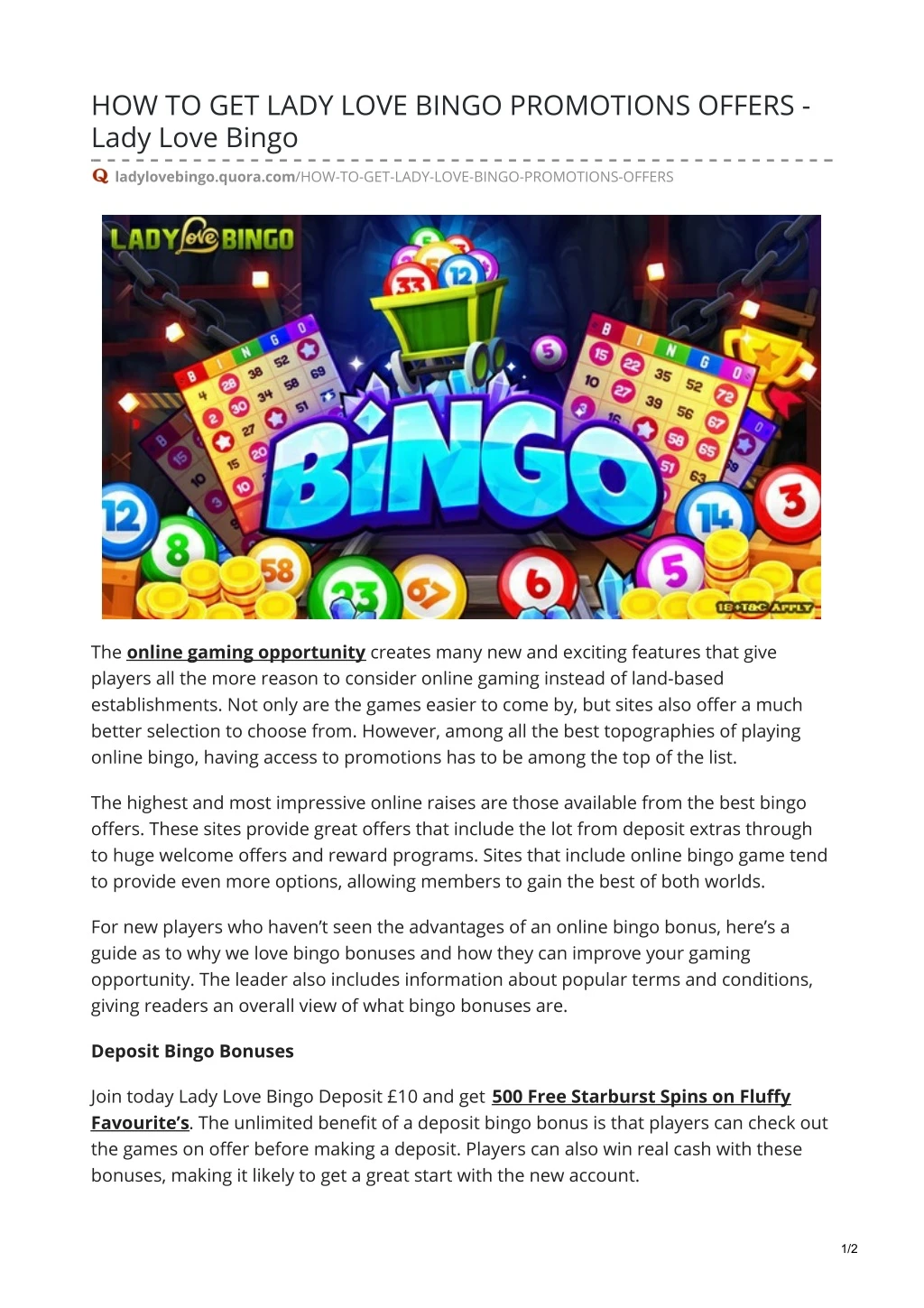 how to get lady love bingo promotions offers lady n.