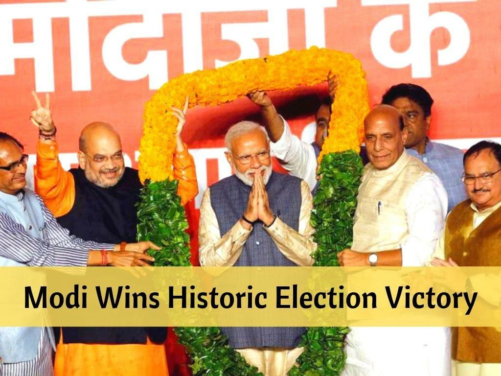 modi wins historic election victory n.