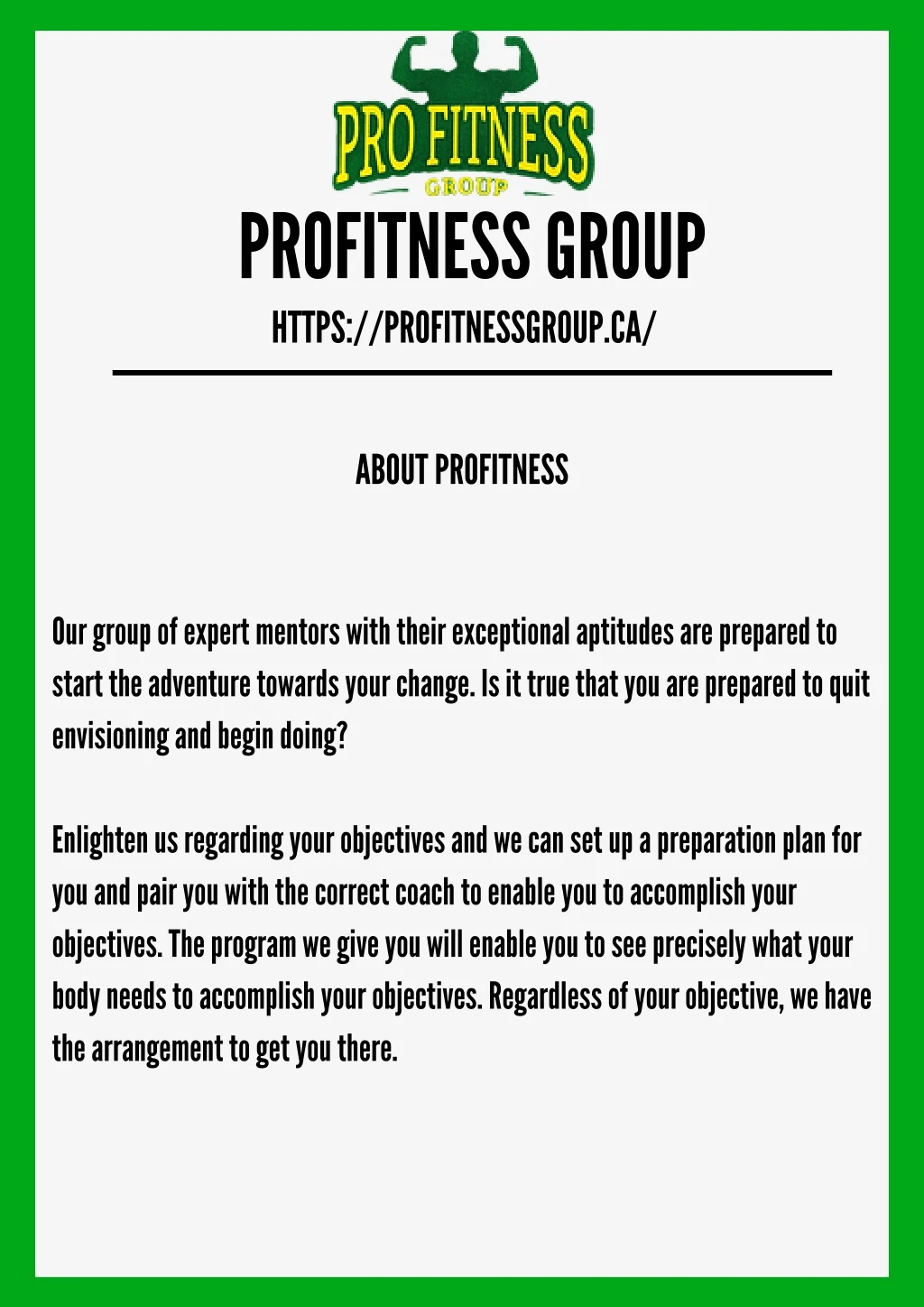 profitness group https profitnessgroup c a n.