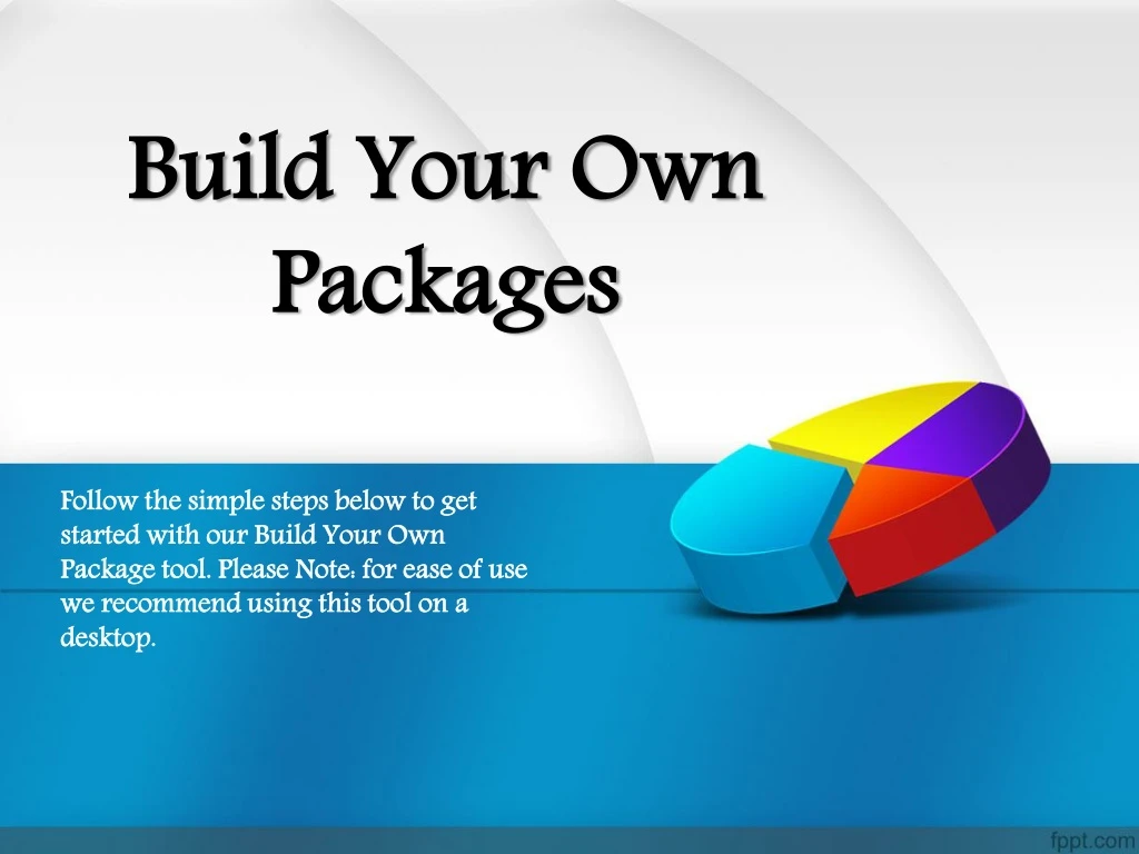 build your own packages n.